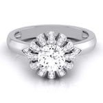 Load image into Gallery viewer, 70-Pointer Solitaire Designer Platinum Diamond Ring  for Women JL PT 8052-B   Jewelove
