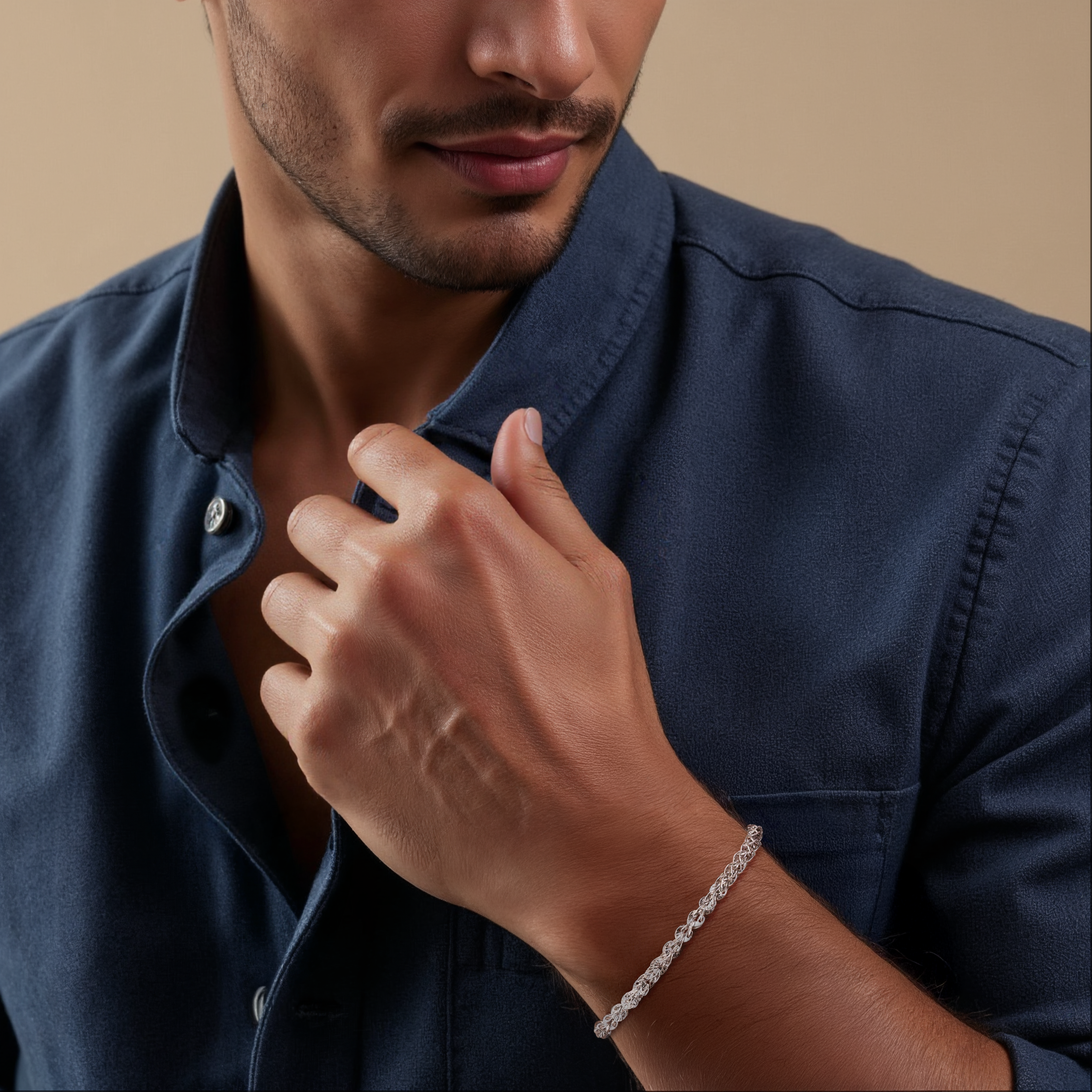 Unique Japanese Platinum Bracelet JL PTB 739