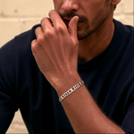 Load image into Gallery viewer, Designer Platinum &amp; Rose Gold Bracelet for Men JL PTB 750R
