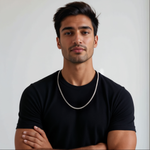 Load image into Gallery viewer, 4.5mm Double-Sided Platinum &amp; Rose Gold Unisex Chain JL PT CH 1151-A
