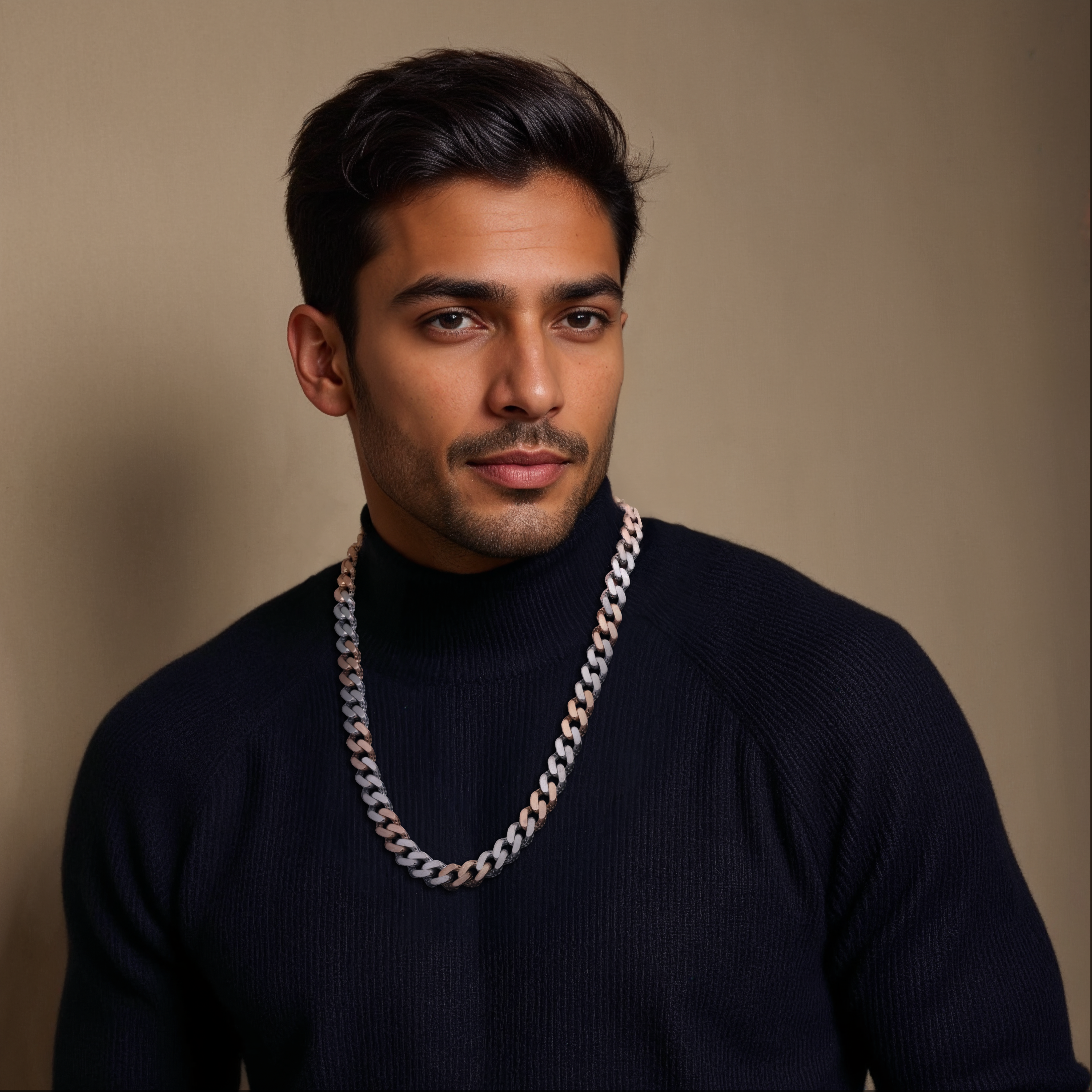 Men of Platinum | 10mm Rose Gold Double Side Heavy Chain for Men JL PT CH 1375