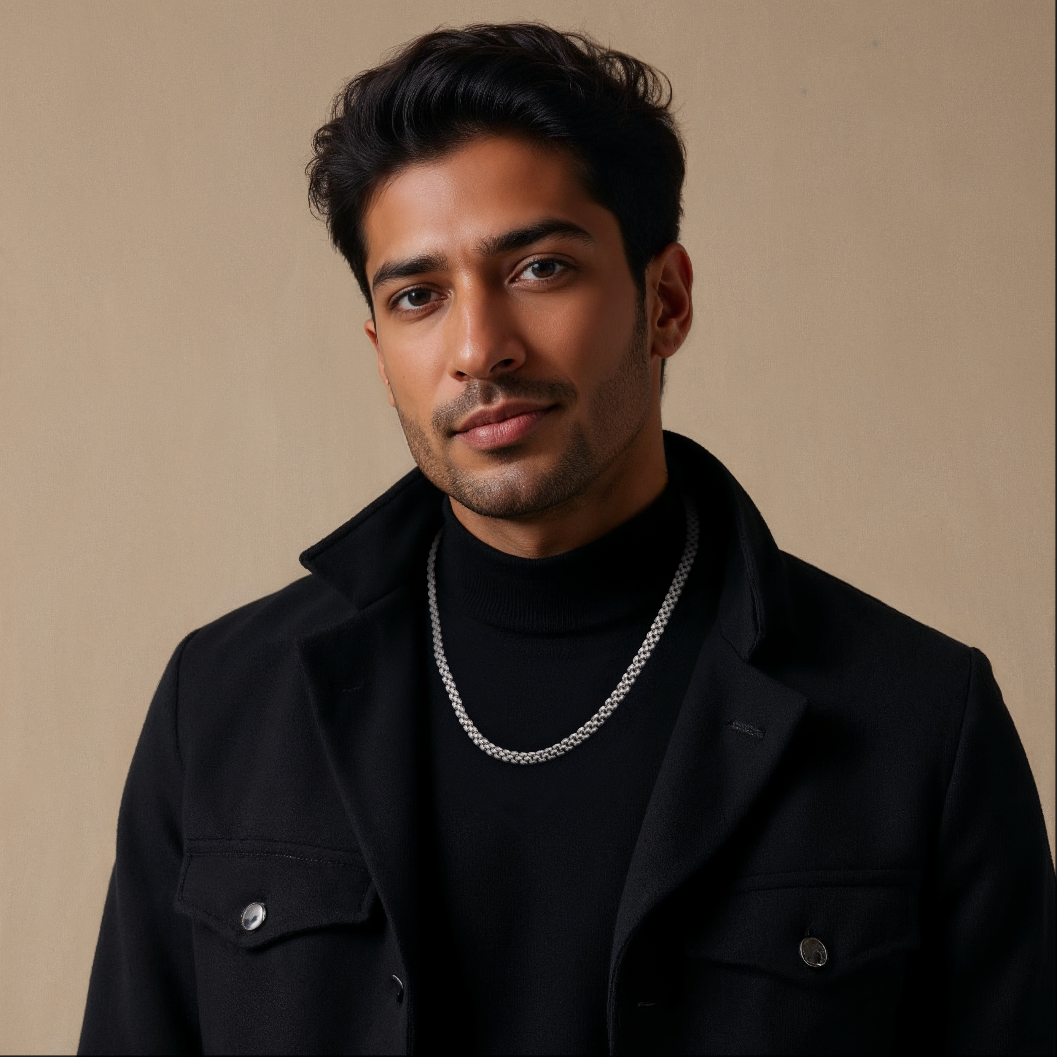 6mm Japanese Platinum Double Side Chain for Men JL PT CH 1401