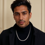 Load image into Gallery viewer, 6mm Japanese Platinum Double Side Chain for Men JL PT CH 1401
