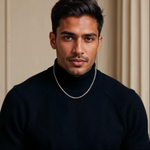 Load image into Gallery viewer, 4mm Japanese Star Links Platinum Unisex Chain JL PT CH 1113
