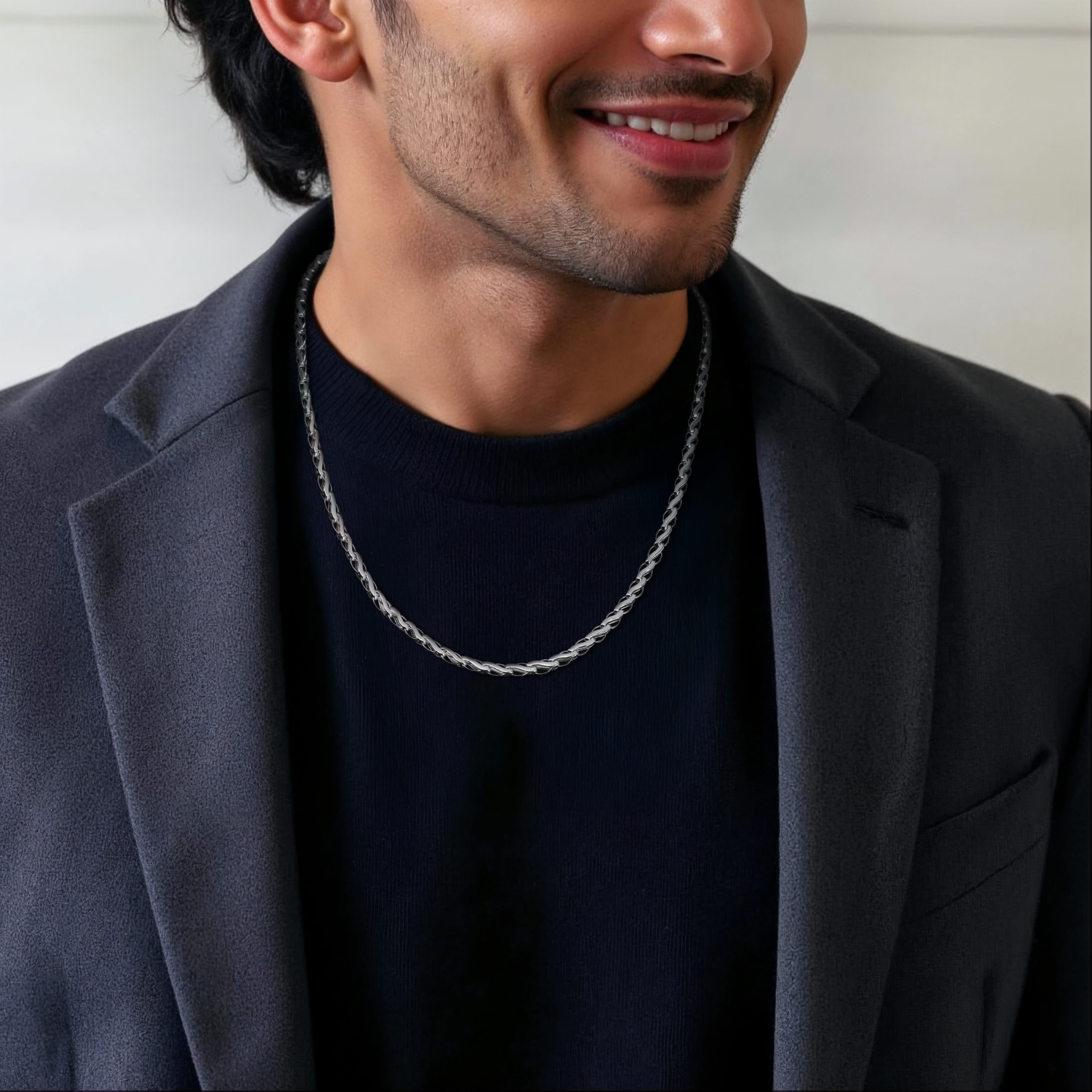 4.25mm Platinum Links Chain for Men JL PT CH 1176