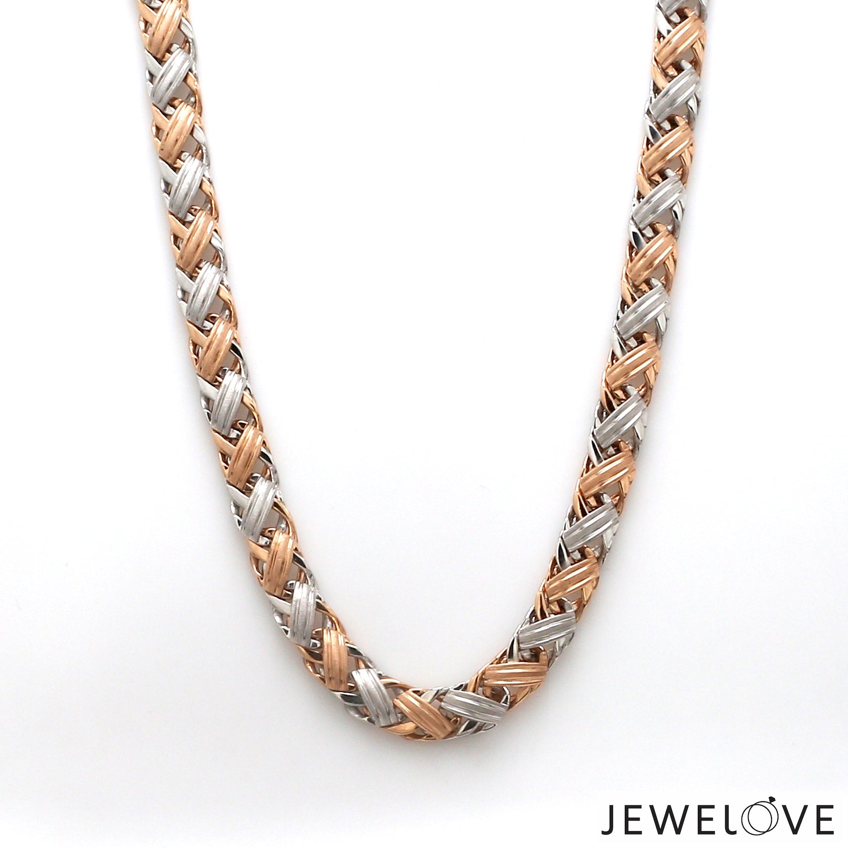 Men of Platinum | 6mm Platinum Rose Gold Chain for Men JL PT CH 1408