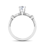 Load image into Gallery viewer, Designer 30 Pointer Platinum Diamond Shank Solitaire Engagement Ring JL PT 6581   Jewelove.US
