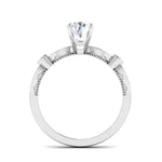 Load image into Gallery viewer, 1.50-Carat Lab Grown Solitaire Diamond Accents Platinum Engagement Ring JL PT LG G 6581-C

