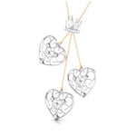 Load image into Gallery viewer, Designer Crown &amp; Heart Platinum &amp; Rose Gold Pendant with Diamonds JL PT P 8216   Jewelove.US
