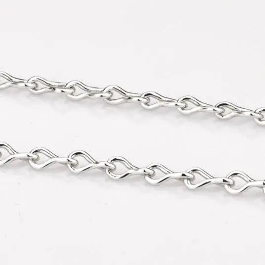 Designer Curvy Links Platinum Chain JL PT CH 834   Jewelove.US