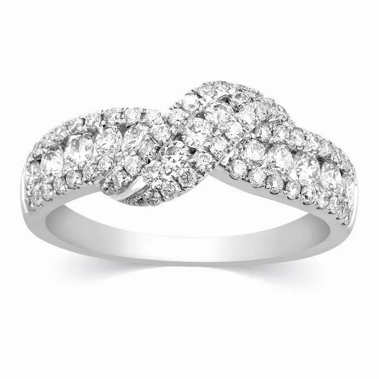 Designer Diamond Knot Ring by Jewelove JL AU 112  VVS-GH Jewelove