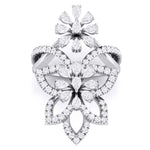 Load image into Gallery viewer, Designer Flower Diamond Cocktail Ring in platinum for Women JL PT R-010   Jewelove
