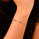 Load image into Gallery viewer, Designer Flowery Japanese Platinum Bracelet for Women JL PTB 662   Jewelove.US

