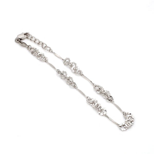 Designer Flowery Japanese Platinum Bracelet for Women JL PTB 662   Jewelove.US