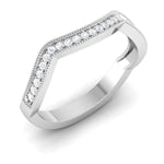 Load image into Gallery viewer, Designer Half Eternity Platinum Ring with Diamonds JL PT 437  VVS-GH Jewelove
