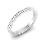 Load image into Gallery viewer, Designer Half Eternity Platinum Wedding Band with Diamonds JL PT 6746  Women-s-Ring-only-VVS-GH Jewelove.US
