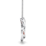 Load image into Gallery viewer, Designer Heart Gold &amp; Platinum Pendant with Diamonds JL PT P 8073   Jewelove.US
