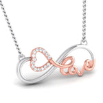 Load image into Gallery viewer, Designer Infinity Love Heart Platinum Pendant with Gold &amp; Diamonds JL PT P 8086   Jewelove.US
