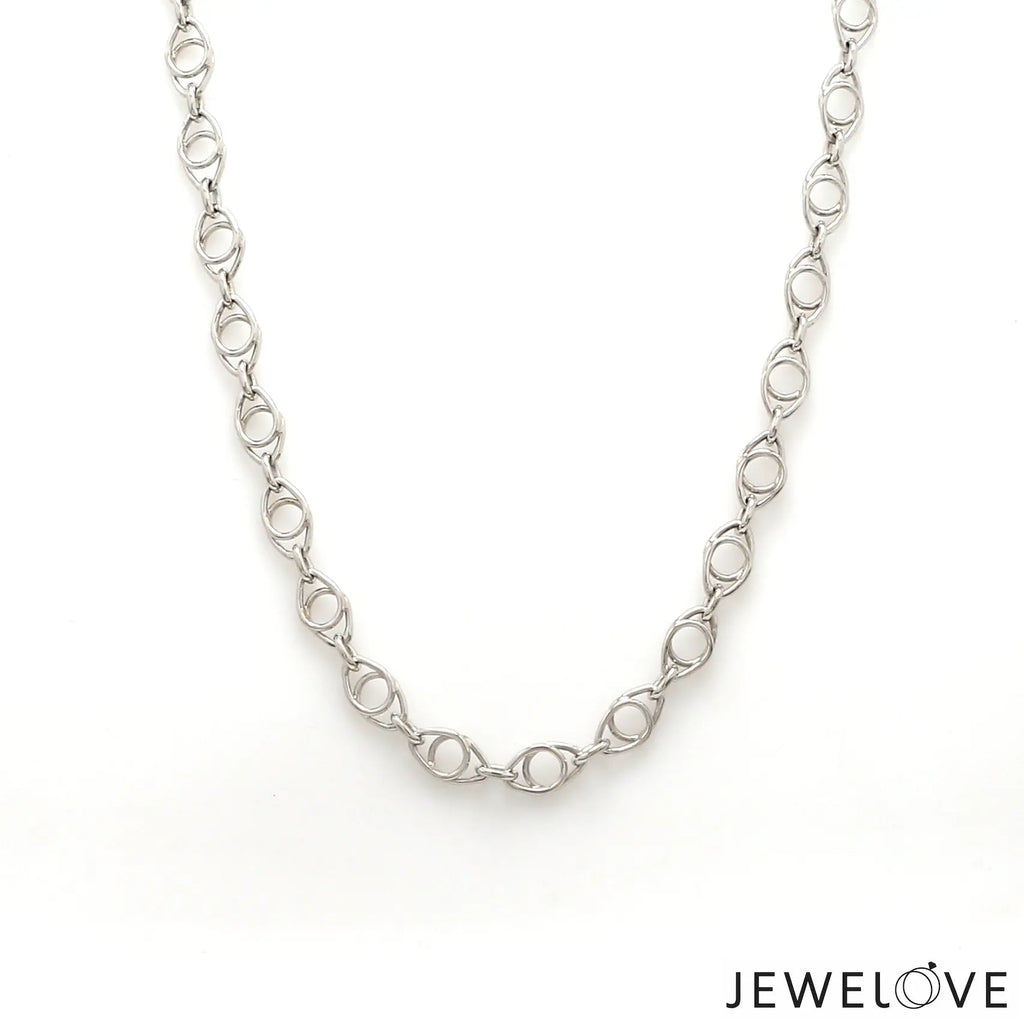 Designer Interlinked Platinum Chain JL PT CH 833   Jewelove.US