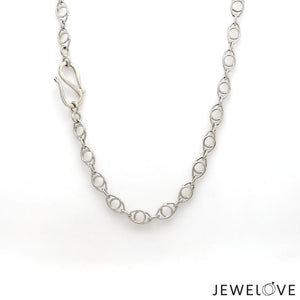 Designer Interlinked Platinum Chain JL PT CH 833   Jewelove.US