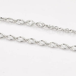 Designer Interlinked Platinum Chain JL PT CH 833   Jewelove.US