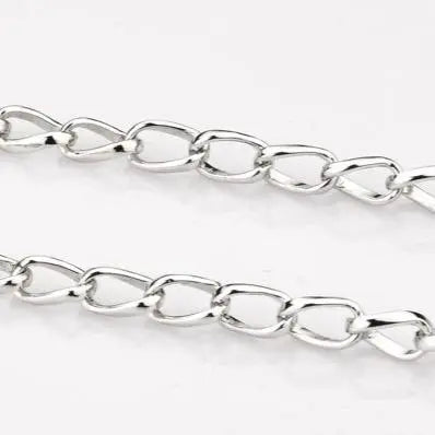 Designer Linked Platinum Chain with a Twist JL PT CH 829   Jewelove.US