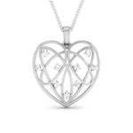 Load image into Gallery viewer, Designer Loops Platinum Pendant with Diamonds JL PT P 8103  VVS-GH Jewelove.US
