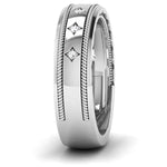 Load image into Gallery viewer, Designer Men&#39;s Platinum Wedding Ring with Diamonds JL PT 6742   Jewelove.US
