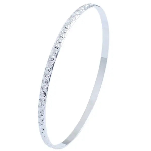 Designer Platinum Bangles for Women, with Unique Texture JL PTB 627   Jewelove.US