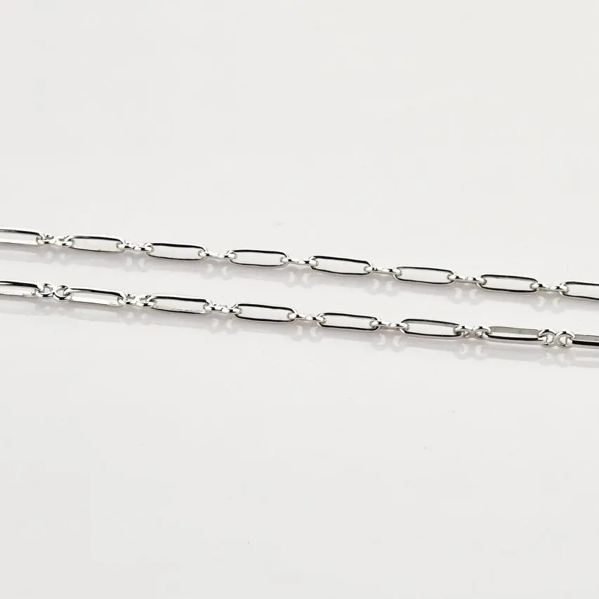 Designer Platinum Chain with Alternating Long and Round Links JL PT CH 768   Jewelove.US