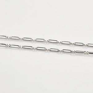 Designer Platinum Chain with Alternating Long and Round Links JL PT CH 768   Jewelove.US
