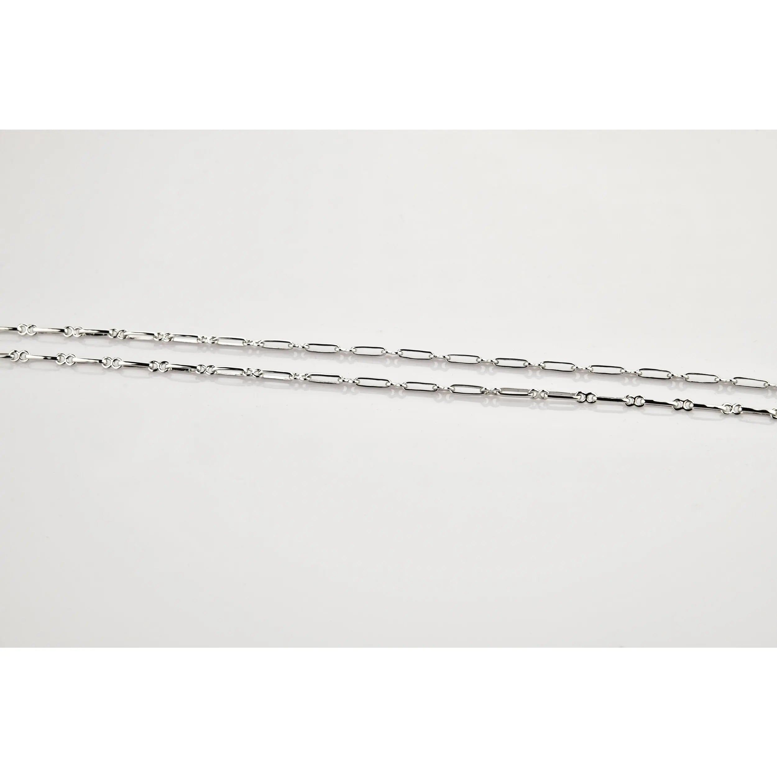 Designer Platinum Chain with Alternating Long and Round Links JL PT CH 768   Jewelove.US
