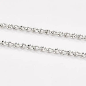 Designer Platinum Chain with Alternating Milgrain Links JL PT CH 830   Jewelove.US
