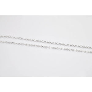 Designer Platinum Chain with Alternating Square and Round Links JL PT CH 769   Jewelove.US