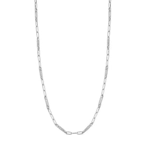 Designer Platinum Chain with Intermittent Milgrain Links JL PT CH 816   Jewelove.US