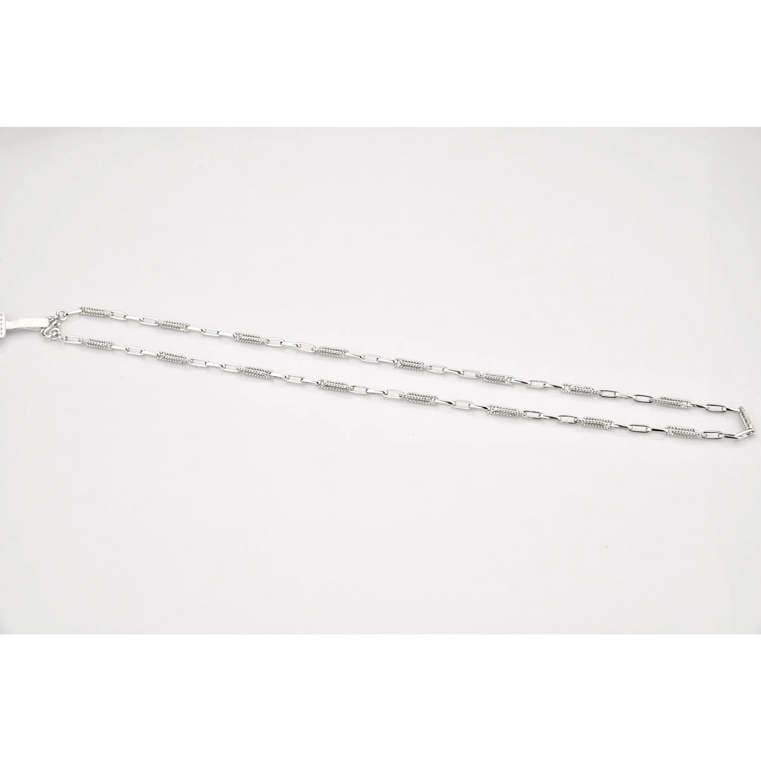 Designer Platinum Chain with Intermittent Milgrain Links JL PT CH 816   Jewelove.US