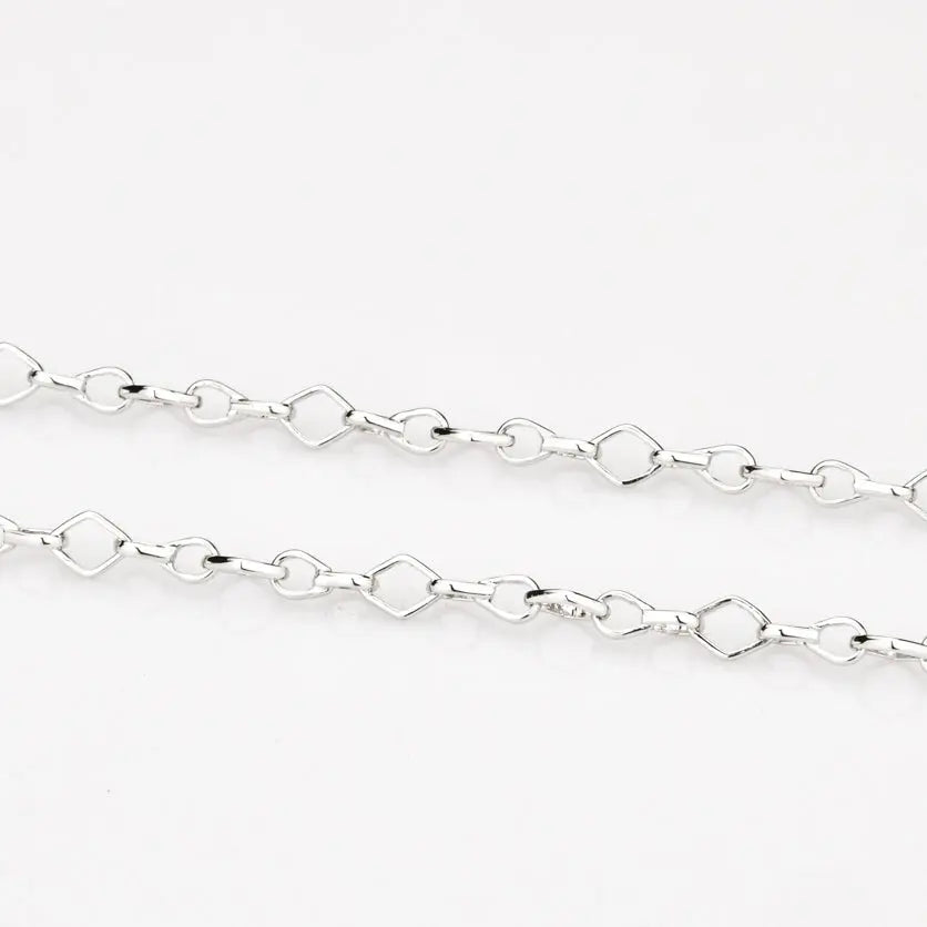 Designer Platinum Chain with Square and Round Links JL PT CH 779   Jewelove.US