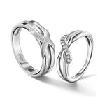 Load image into Gallery viewer, Designer Platinum Couple Rings for Him &amp; Her JL PT 536  Both Jewelove.US
