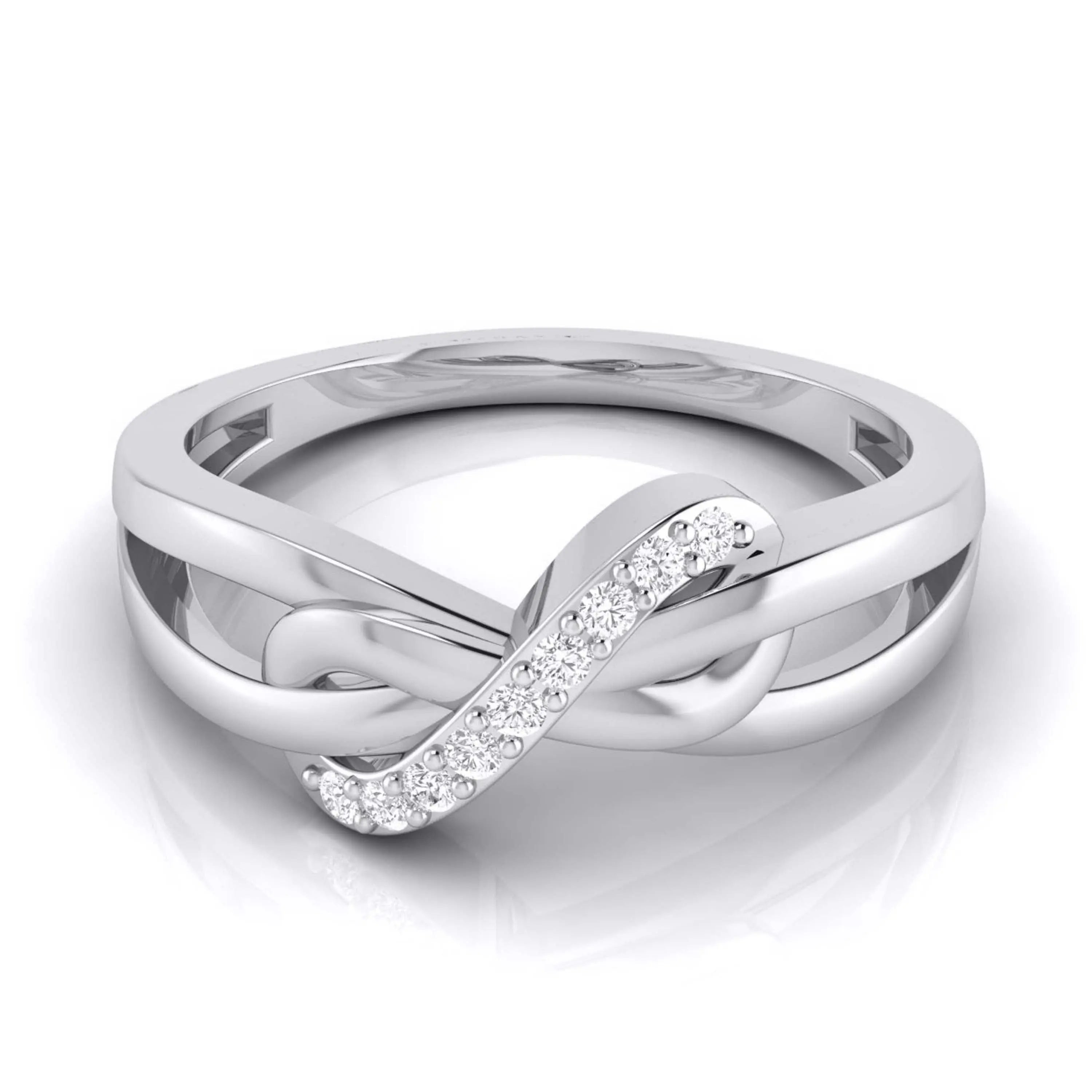 Designer Platinum Couple Rings for Him & Her JL PT 536  Women-s-Ring-only Jewelove.US