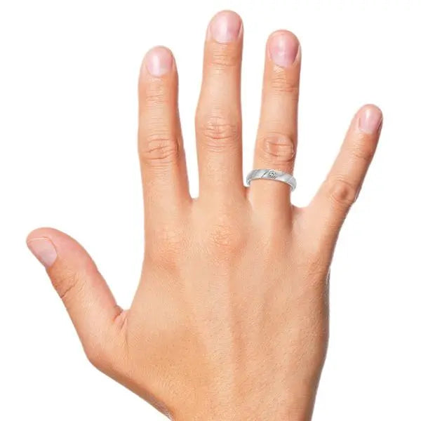 Designer Platinum Couple Rings with Single Diamonds JL PT 338   Jewelove.US