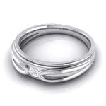 Load image into Gallery viewer, Designer Platinum Couple Rings with Single Diamonds JL PT 525   Jewelove.US

