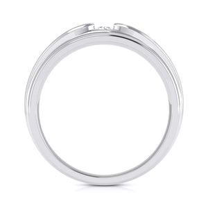 Designer Platinum Couple Rings with Single Diamonds JL PT 525   Jewelove.US