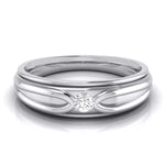 Load image into Gallery viewer, Designer Platinum Couple Rings with Single Diamonds JL PT 525  Men-s-Ring-only Jewelove.US
