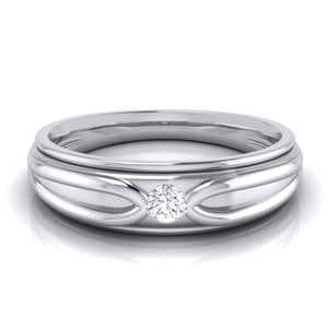 Designer Platinum Couple Rings with Single Diamonds JL PT 525  Men-s-Ring-only Jewelove.US