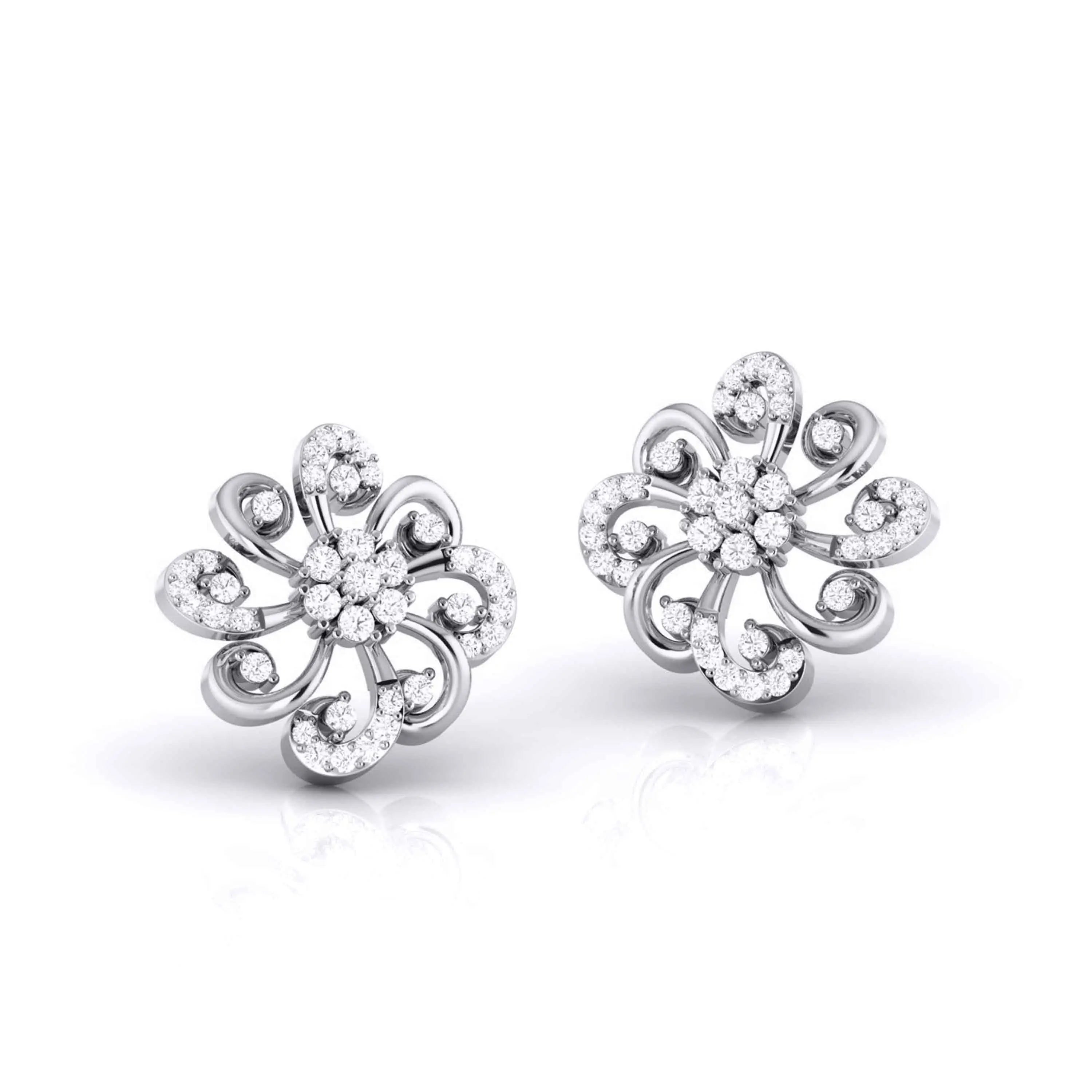 Designer Platinum Diamond  Earrings JL PT E MST 19   Jewelove.US