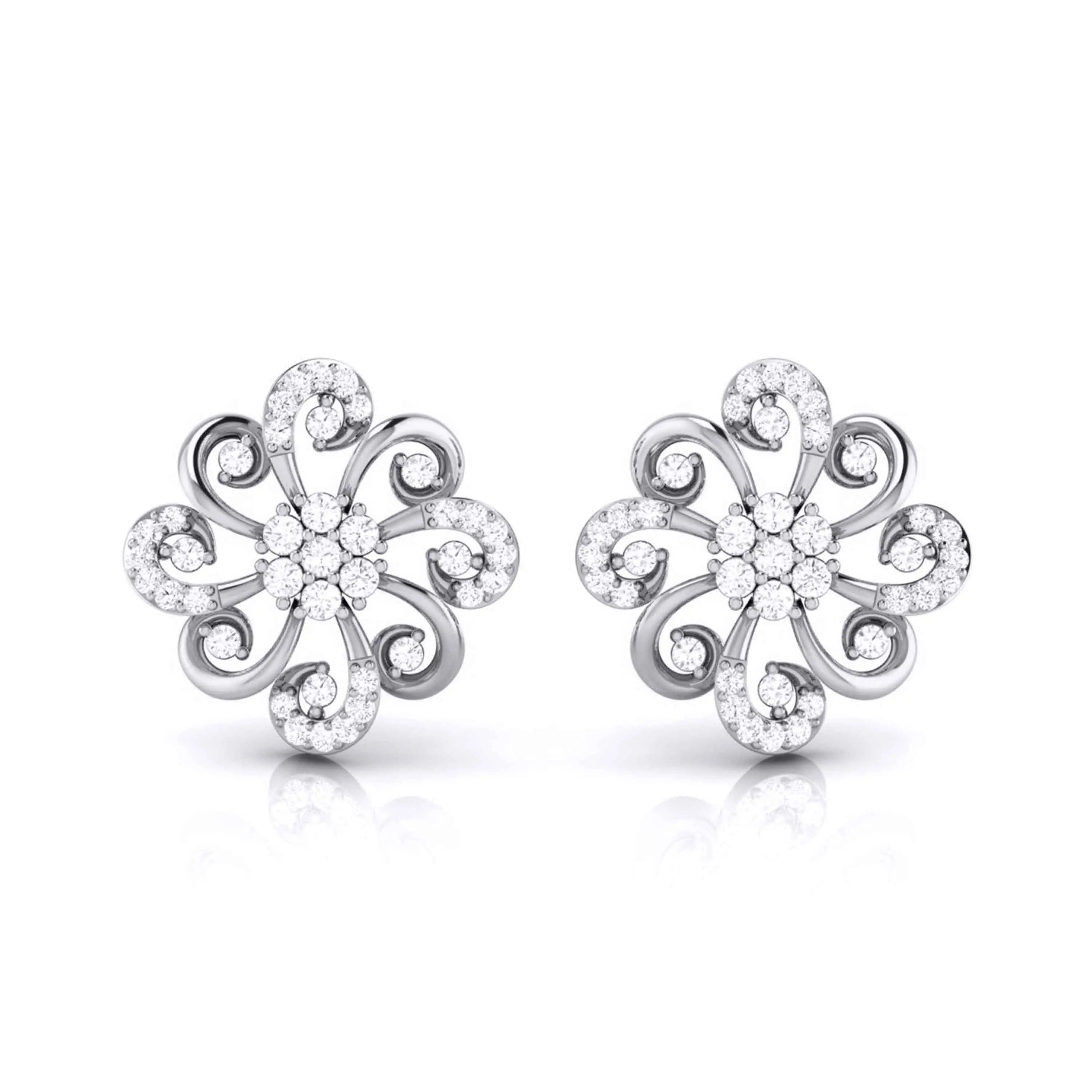 Designer Platinum Diamond  Earrings JL PT E MST 19   Jewelove.US