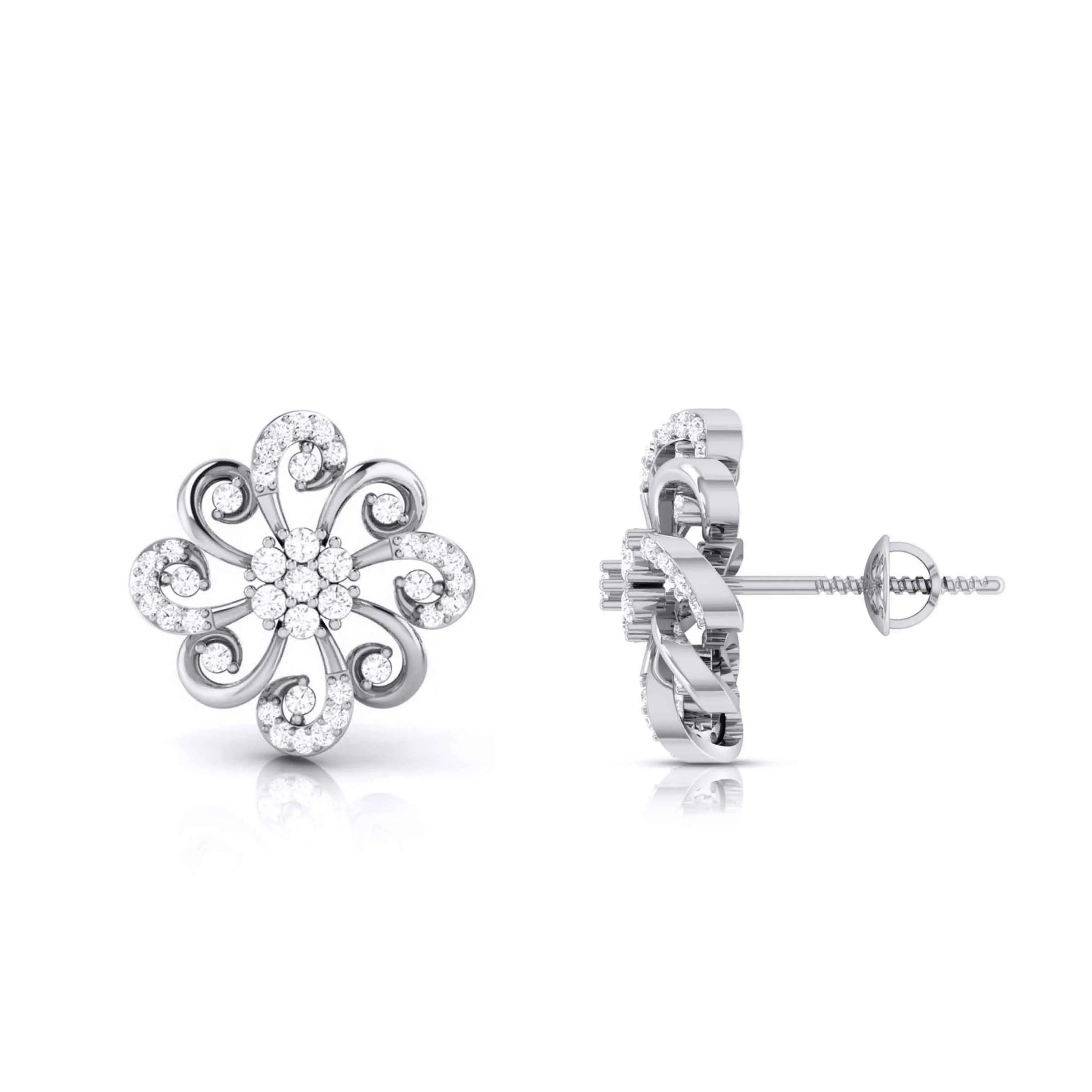 Designer Platinum Diamond  Earrings JL PT E MST 19   Jewelove.US