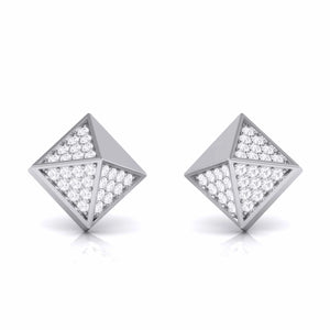 Designer Platinum Diamond Earrings JL PT E MST 2   Jewelove.US