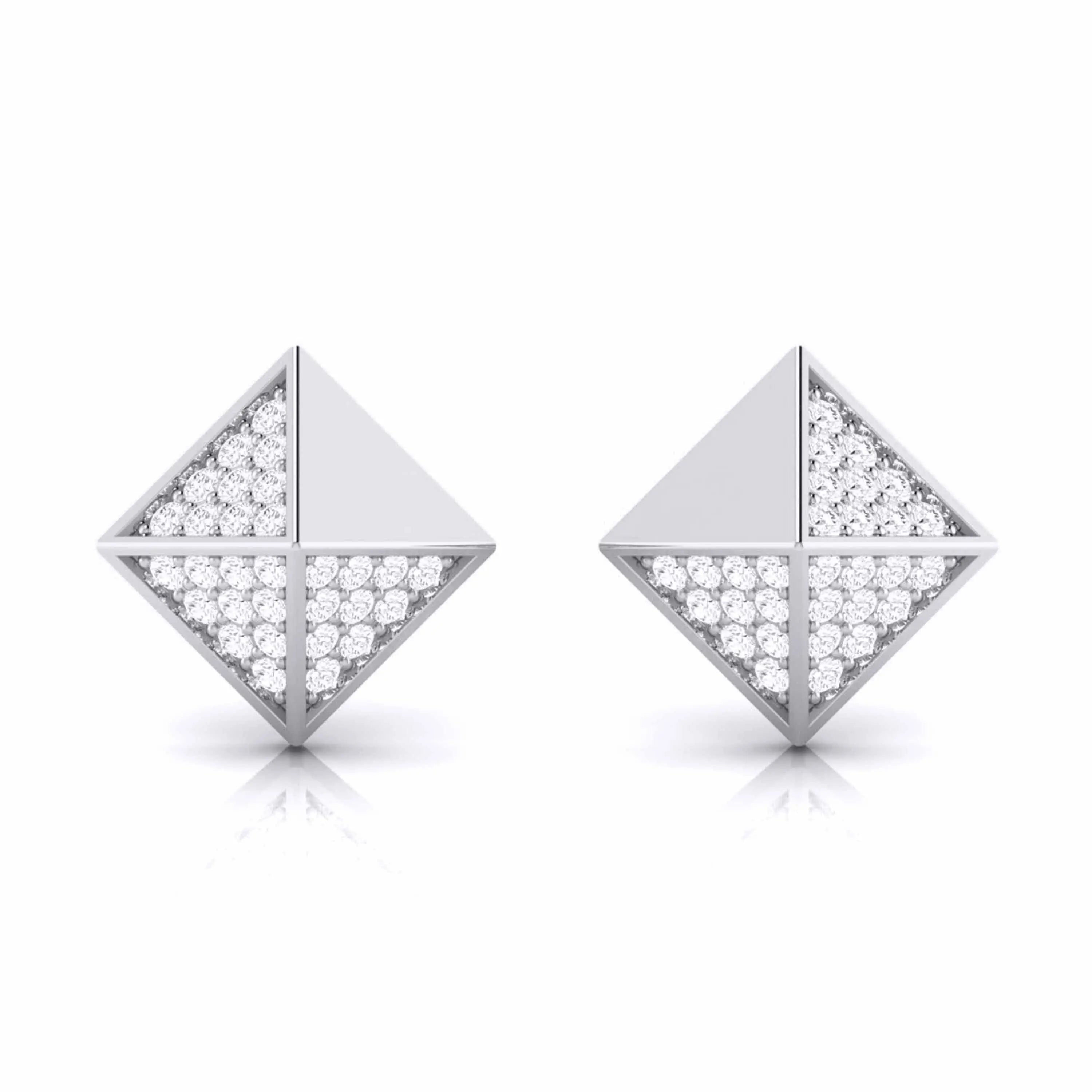 Designer Platinum Diamond Earrings JL PT E MST 2   Jewelove.US