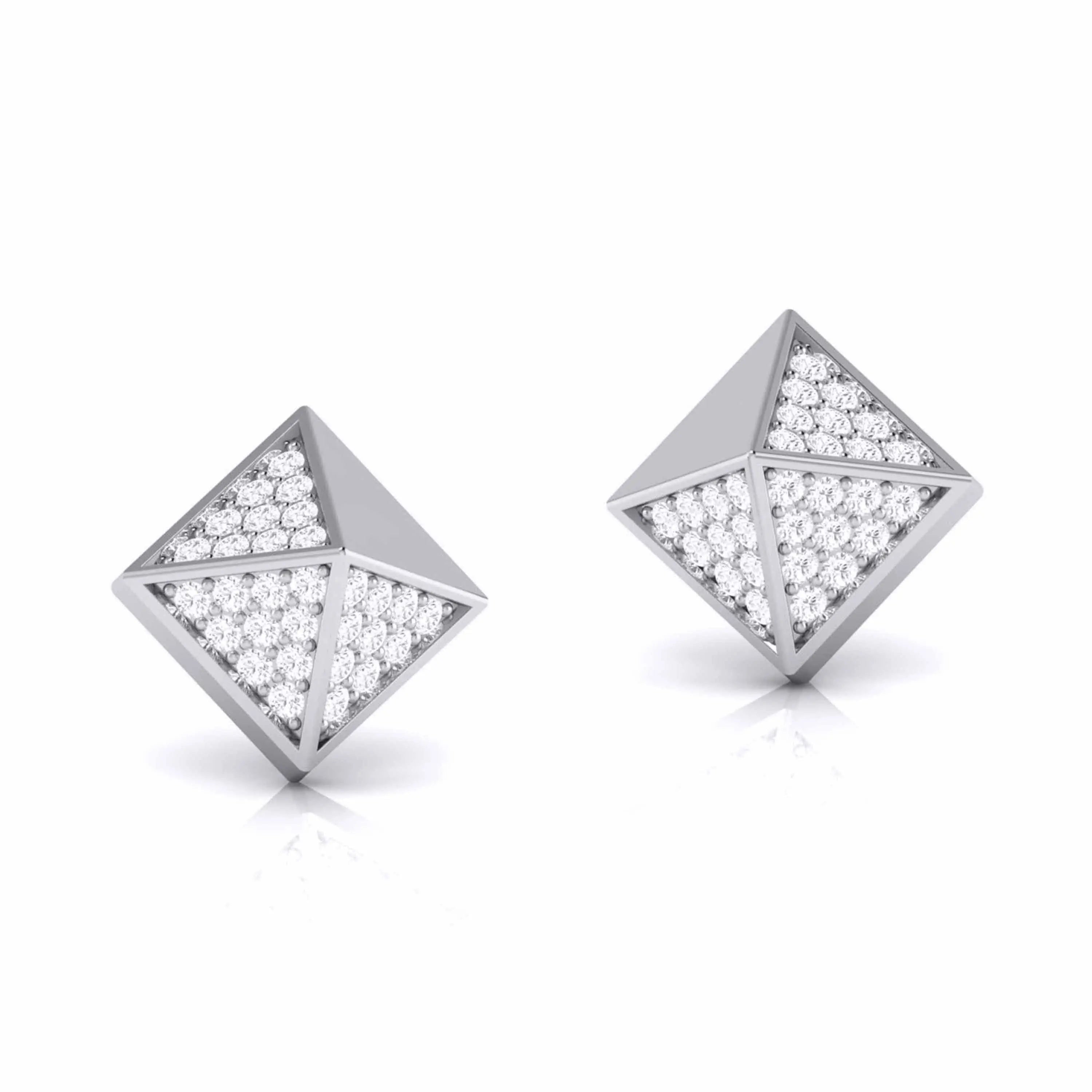 Designer Platinum Diamond Earrings JL PT E MST 2   Jewelove.US